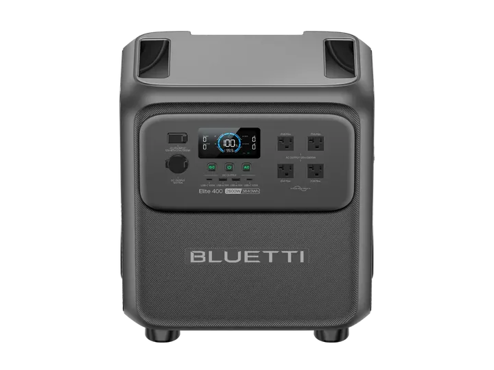 Bluetti Elite 400 portable power station with wheels and pull handle