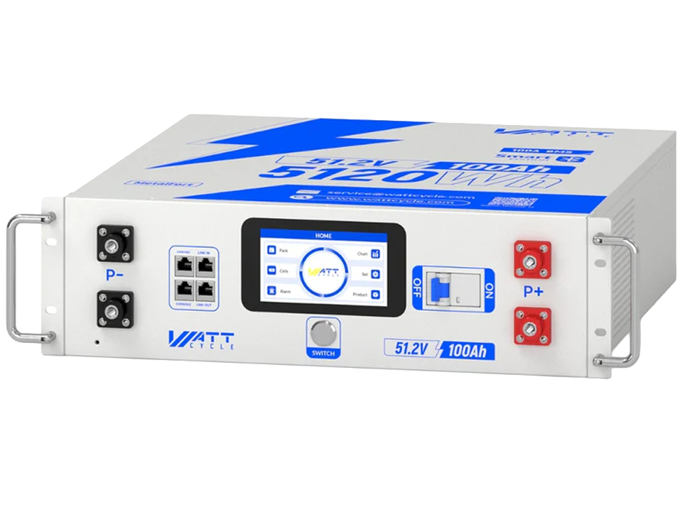 WattCycle 48V 100Ah server rack battery